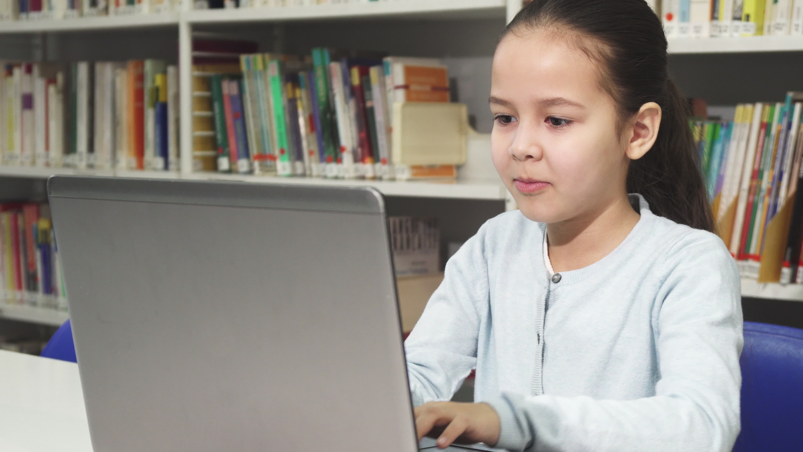 Asian girl on a Laptop