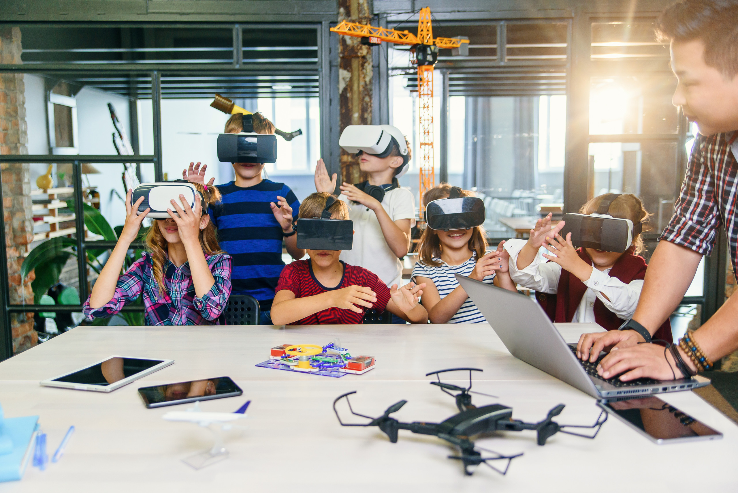 Kids Using VR