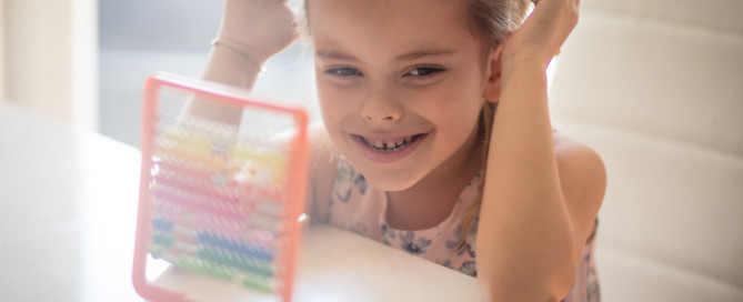 Girl Learning Math