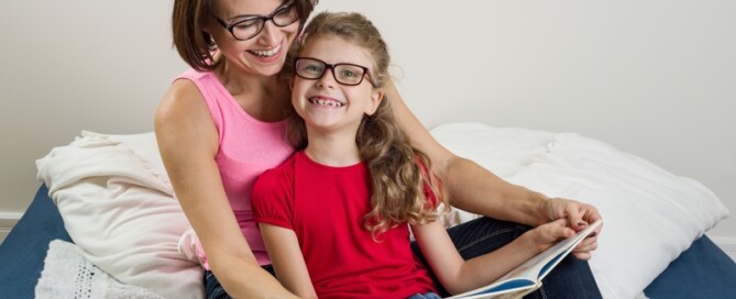 Parents helping with reading intervention